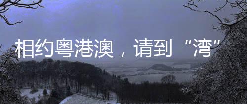相約粵港澳，請到“灣”里來——寫在十五運會開幕倒計時100天之際