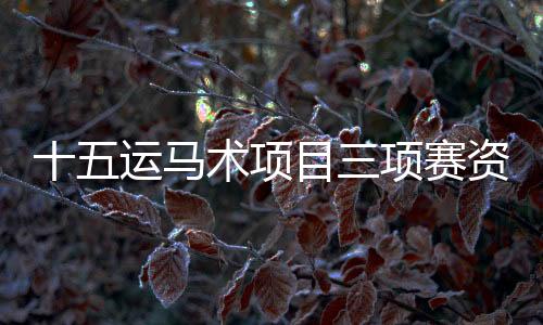 十五運(yùn)馬術(shù)項(xiàng)目三項(xiàng)賽資格賽落幕 陜西隊(duì)晉級(jí)決賽