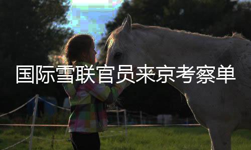 國際雪聯(lián)官員來京考察單板及自由式滑雪大跳臺(tái)世界杯籌辦工作