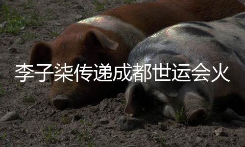 李子柒傳遞成都世運會火炬：竹子的力量就像我們每個普通人