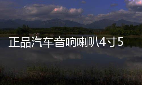 正品汽車(chē)音響喇叭4寸5寸套裝喇叭車(chē)門(mén)無(wú)損改裝喇叭12V