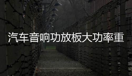 汽車(chē)音響功放板大功率重低音D類(lèi)數(shù)字型純低音重低音推雙音圈喇叭