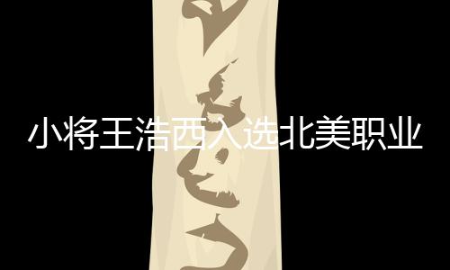 小將王浩西入選北美職業(yè)冰球聯(lián)盟 創(chuàng)中國球員最高順位