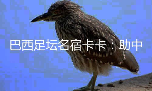 巴西足壇名宿卡卡：助中國青少年追逐“足球夢(mèng)”